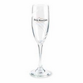 6 Oz. Swirl-Etched Flute Glass
